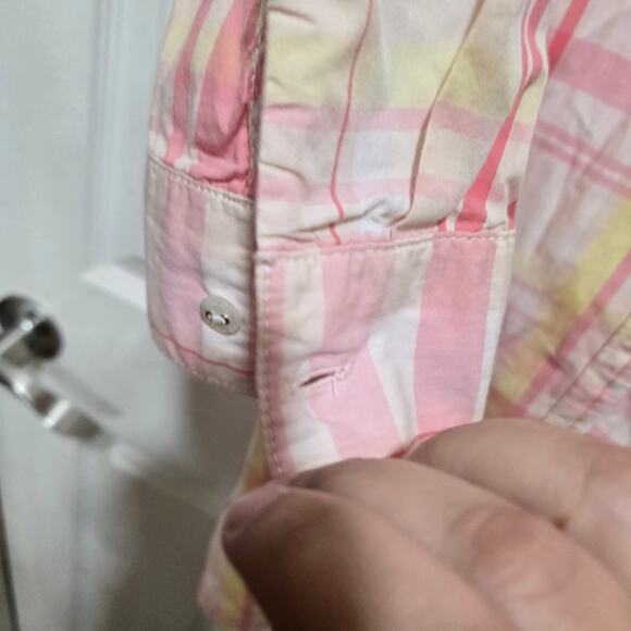 Tommy Hilfiger Pink Plaid Shirt Dress Women’s Medium - Picture 8 of 12